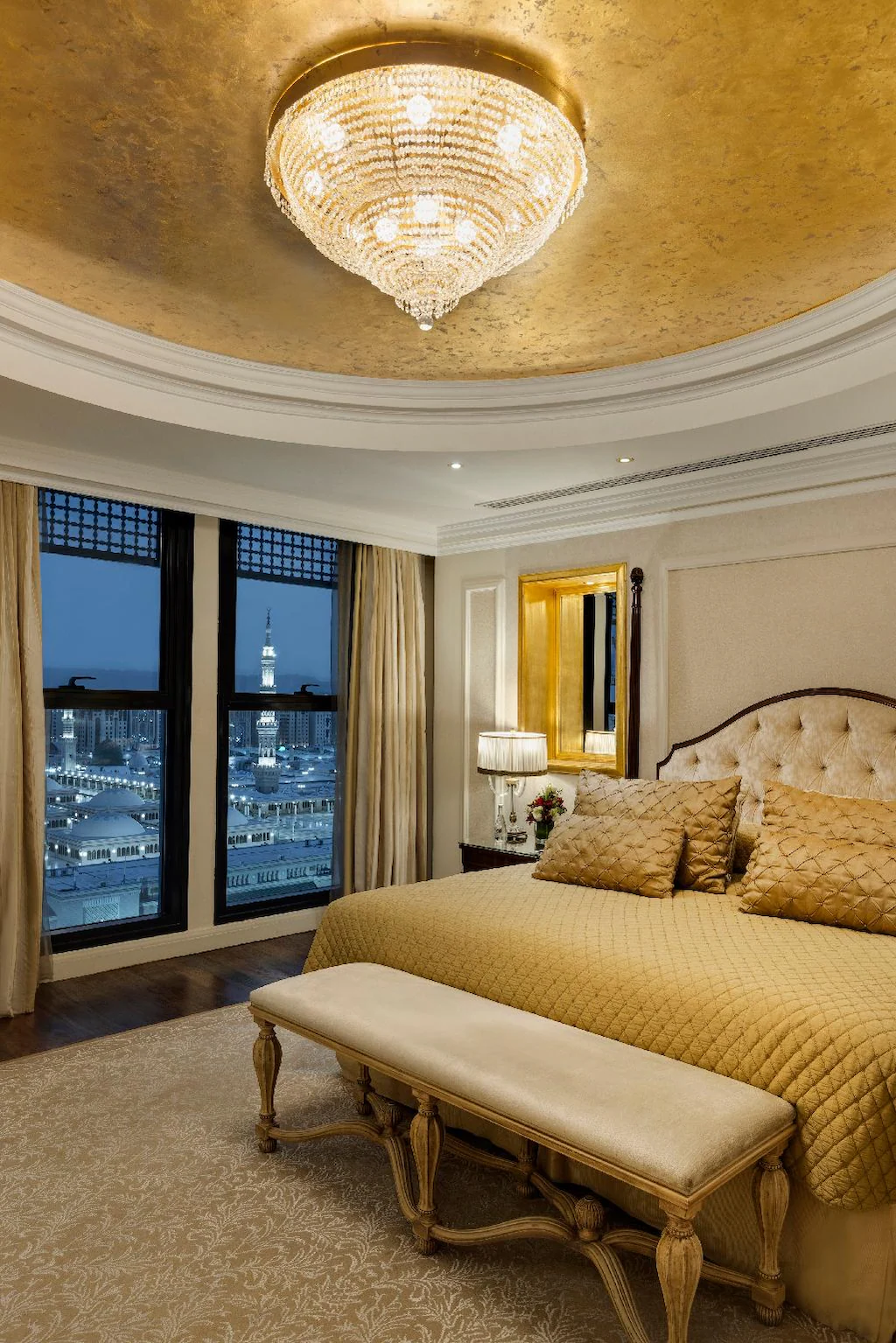 InterContinental Dar al Iman Madinah - Deluxe hotel room interior near Masjid Nabawi, Islamic heritage accommodation amenities