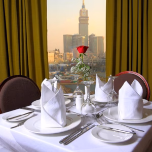 Dining at Manarat Ghaza Hotel